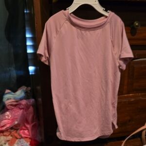 !!. Girls S(6-6X) Pink Short Sleeve Tee